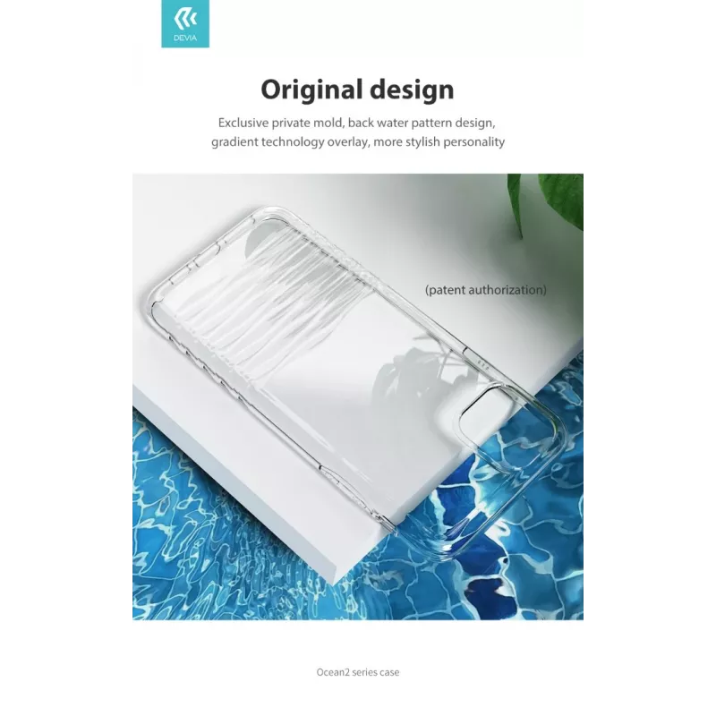 Etui na smartfona Devia z serii Ocean2 do iPhone 11 Pro Max, przezroczyste, ochronna osłona
