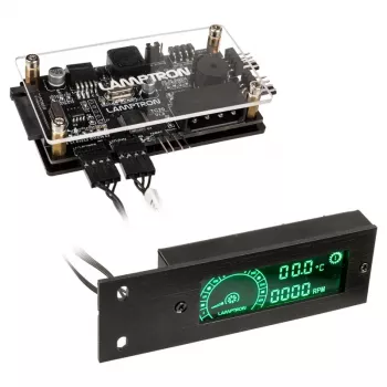 Kontroler wentylatorów PCI i LED RGB Lamptron TC20, czarny — koncentrator wentylatorów/LED montowany w slocie PCI