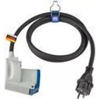 adapter kablowya zasilania AS Schwabe 61483 wtyk Schuko na wtyczkę kątową CEE 230V 16A