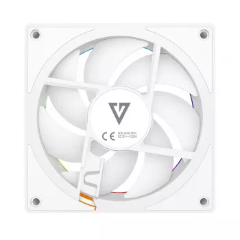 Wentylator obudowy MODECOM VOLCANO LOOP 120 ARGB Reverse Fan biały 120 mm, PWM, 400–1400 RPM