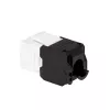 LogiLink NK4066 Moduł Keystone Płaski Czarny Biały RJ-45