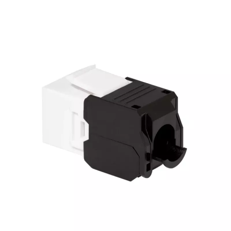 LogiLink NK4066 Moduł Keystone Płaski Czarny Biały RJ-45