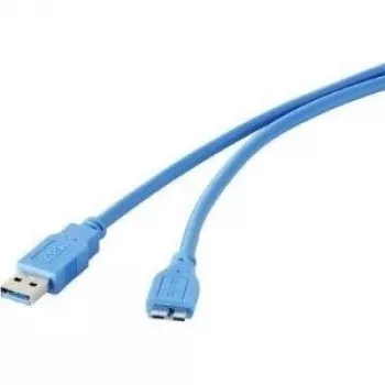 Kabel USB Renkforce 1421511 — USB typu A (męski) do Micro-USB typu B (3.0), 30 cm