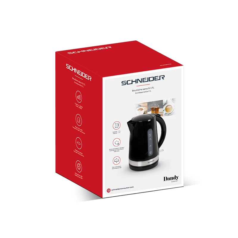 Czajnik elektryczny Schneider 1,7 l 2200 W stal nierdzewna