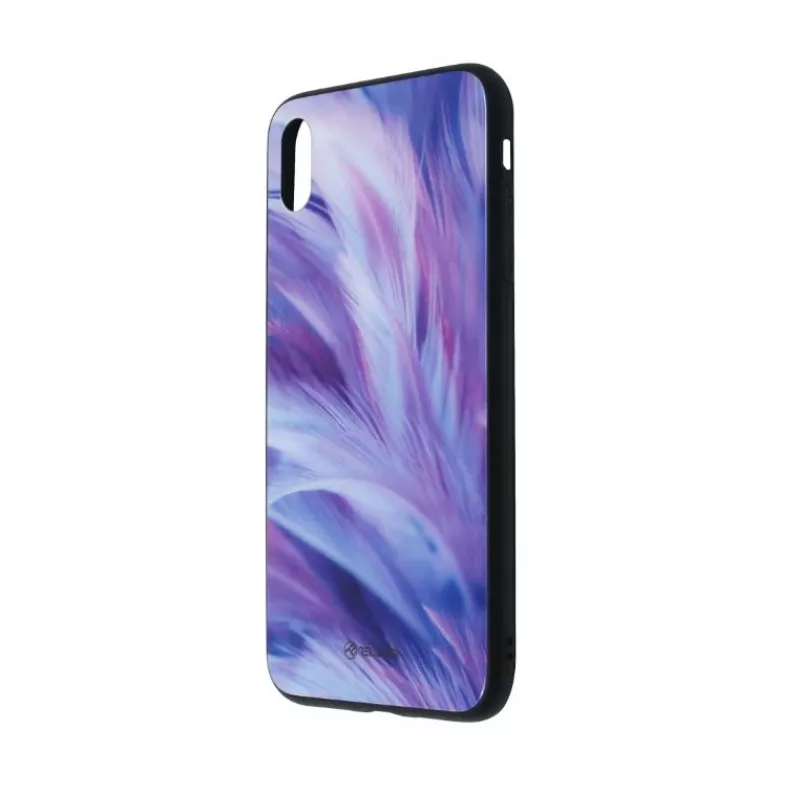 Etui na telefon Tellur Cover Glass Print do iPhone XS Max — ochronne etui z nadrukowanym szkłem na plecki