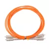 Kabel światłowodowy Extralink EX.3692 — FTTH OM2 SC‑SC, 1 m, pełny dupleks, czerwony