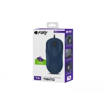 FURY TANTO T4 MYSZKA DLA GRACZY 12000DPI RGB GRANATOWA PROGRAMOWALNA DO GIER