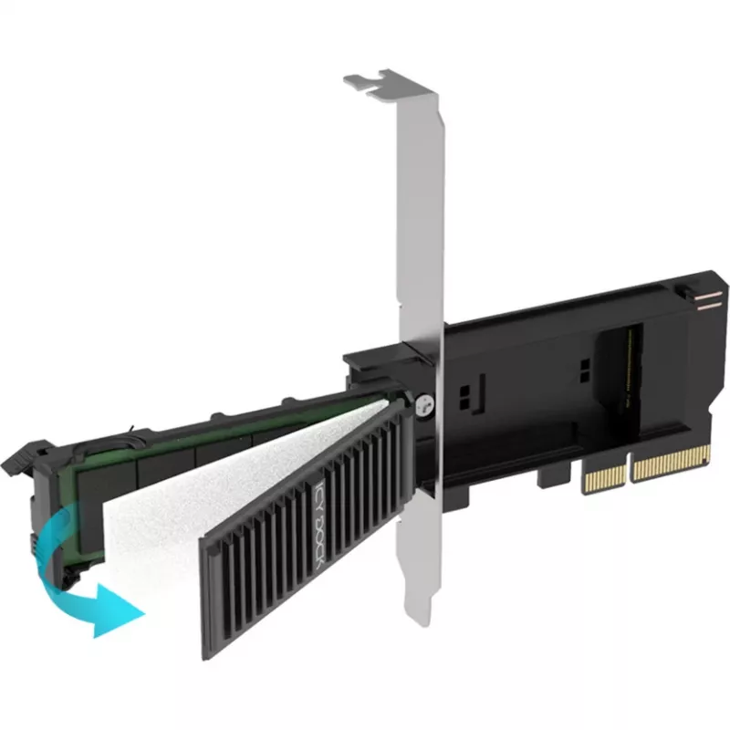 ICY DOCK MB305M4P-B Wymienna karta adaptera M.2 NVMe SSD na PCIe 4.0 x4