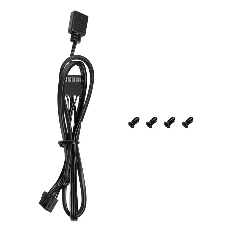 Wentylator obudowy DeepCool FL12 120 mm, PWM, 500–2150 RPM, 55 CFM, 2.82 mmH2O, FDB, multi-LED, czarny