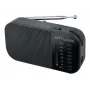Radio przenośne Muse M-025 R — MW/FM, czarne, zasilane bateriami, kompaktowe (32×130×70 mm)