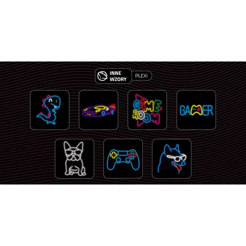 MANTA SNL68MT Neon Lights Dog dekoracyjny neon w stylu buldoga francuskiego