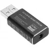 Wewnętrzny adapter USB Type-A na 3,5 mm DAC Sharkoon DAC Pro S — 2 V, czarny, kompaktowy (42×17,3×9,7 mm)