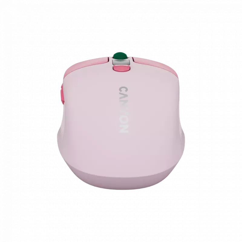 Canyon MW-26 - 2w1 bezprzewodowa mysz optyczna Bluetooth / 2,4 GHz - cicha - różowa