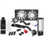 Alphacool 11992 - blok wodny - acetal - akryl - aluminium - mosiądz - miedź - nikiel - stal nierdzewna - czarny - przezroczysty - 1/4 - 60 °C - 0,8 bara (11992)