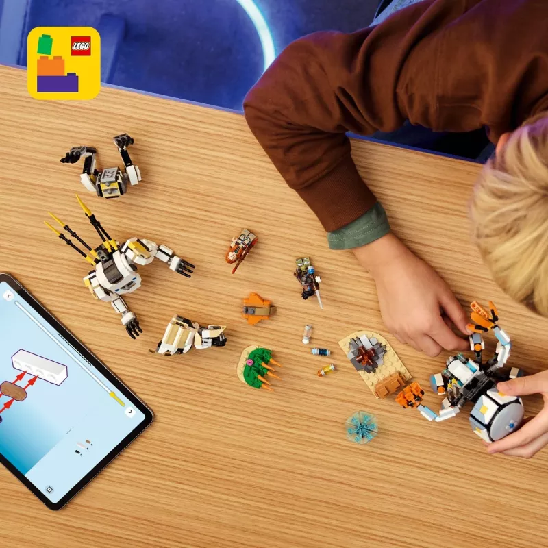 Zestaw LEGO Horizon Adventures 77037 – Aloy i Varl kontra Shell-Walker i Sawtooth, 768 elementów, 2 minifigurki