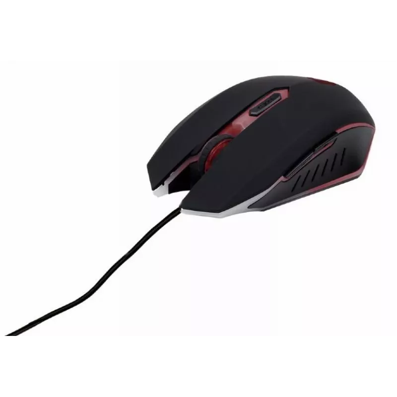 Klawiatura gamingowa GEMBIRD GGS-UMG4-02 104-klawiszowa pełnowymiarowa USB QWERTY US English z myszą, czarna