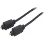 shiverpeaks 1.5m Toslink - Toslink - TOSLINK - Wtyk męski - TOSLINK - Wtyk męski - Złoty - Czarny (BS69004-1.5)