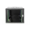 DIGITUS Professional Unique DN-19 09U-6/6-SW - szafa - szafa sieciowa - do montażu ściennego - czarny, RAL 9005 - 9U - 48,3 cm (19) (DN-19 09U-6/6-SW)