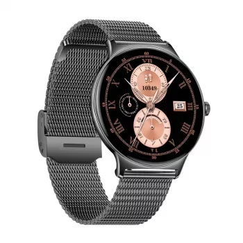 Smartwatch Colmi V89 Steel Czarny z monitorem pracy serca, wodoodporny