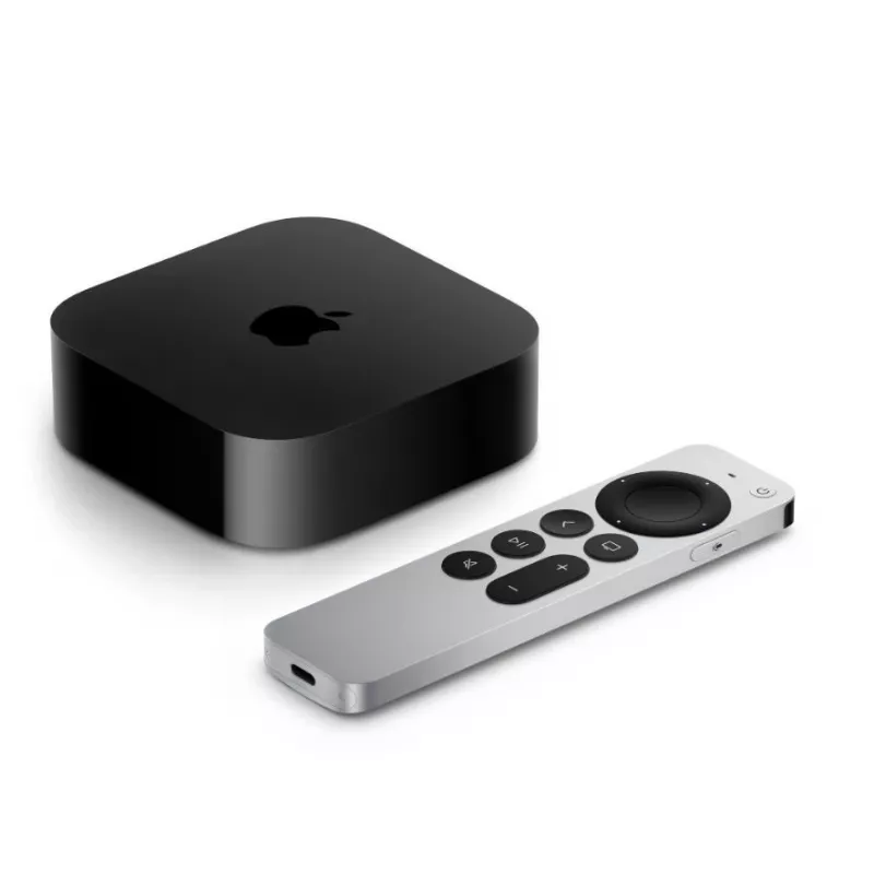 Apple TV 4K Czarny Srebrny 128 GB Wi-Fi Ethernet procesor A15