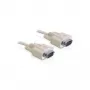 Kabel szeregowy DeLOCK RS-232 10 m Beżowy DB-9 82983