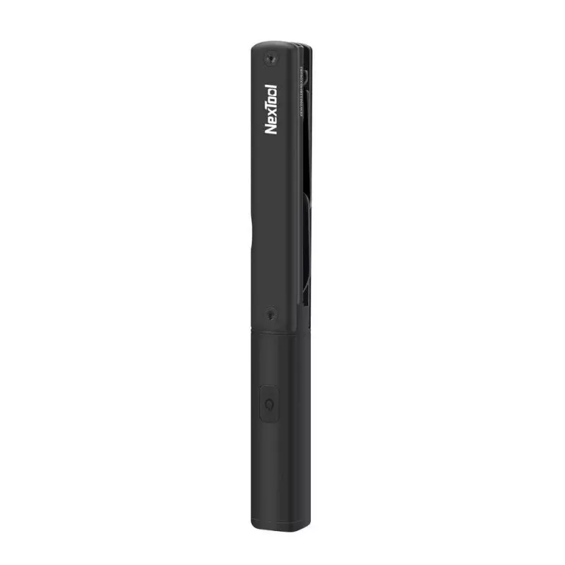 Wielofunkcyjny długopis-latarka Nextool NE20026 — LED 50 lm, czas pracy 90 min, nóż ze stali nierdzewnej, nożyczki, USB-C, aluminium, 125×15 mm, 38 g