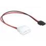 Kabel zasilający Delock Molex 4-pinowy wtyk na cienki SATA 6-pinowe gniazdo 24 cm
