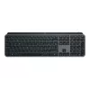 Bezprzewodowa klawiatura pełnowymiarowa Logitech Master MX Keys S — Grafit, Bluetooth i 2,4 GHz (Nano), ładowanie USB-C, podświetlenie, QWERTY US International