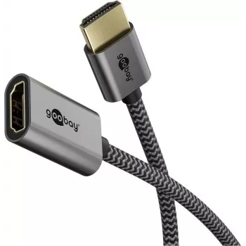Ultra High-Speed HDMI-Flexiadapter, kabel czarny/złoty