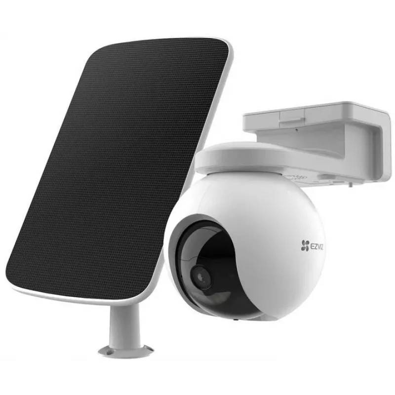 Kamera IP EZVIZ HB8 4MP (2560×1440), zewnętrzna, PTZ, Wi‑Fi, bateria/DC, panel słoneczny w zestawie