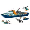 Zabawka konstrukcyjna LEGO City Statek Badawczy Arktyczny 60368 — 815 elementów, 7+ lat, zawiera 4 minifigurki