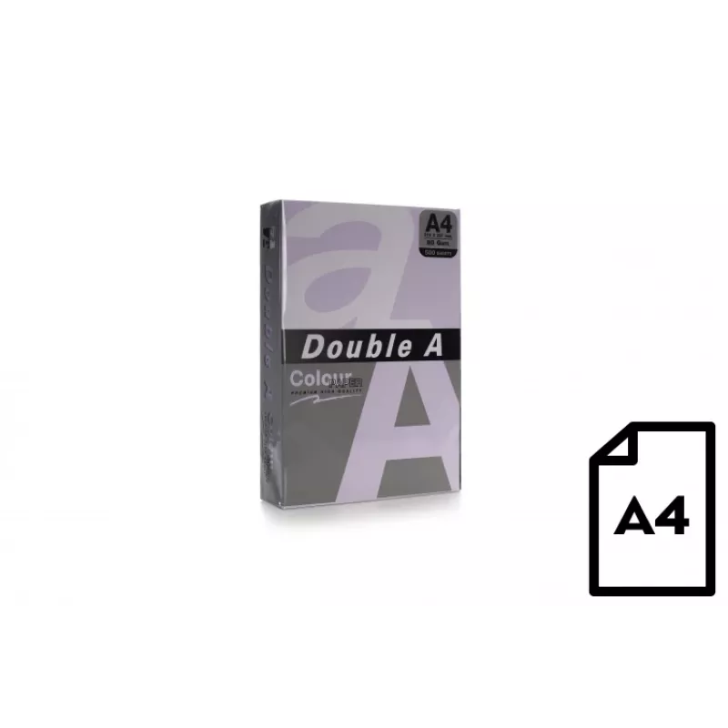 Kolorowy papier Double A, 80g, A4, 500 arkuszy, Levender