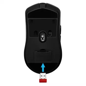 Bezprzewodowa mysz gamingowa DEFENDER Demon GM-534 RF, symetryczna, 3200 DPI, 5 przycisków, nanoodbiornik USB-A 2.4 GHz
