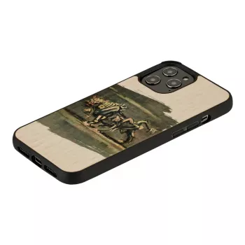 Etui na telefon Man and Wood do iPhone 12 Pro Max — wzór białego byka