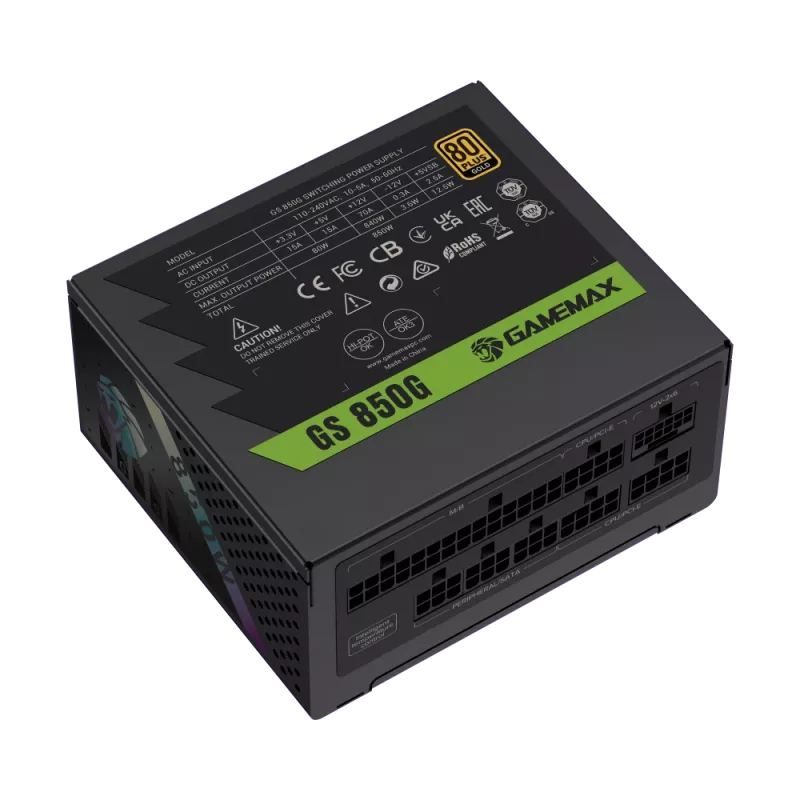 Zasilacz Gamemax, 80 PLUS, Gold | GS 850G | 850 W
