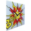 NeXtime klok 8173 Boom, 43x43 cm, ścienny, czerwony/żółty/biały