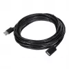 Przedłużacz USB Unitek Y‑C418GBK 5 m USB A na USB A USB 2.0, czarny