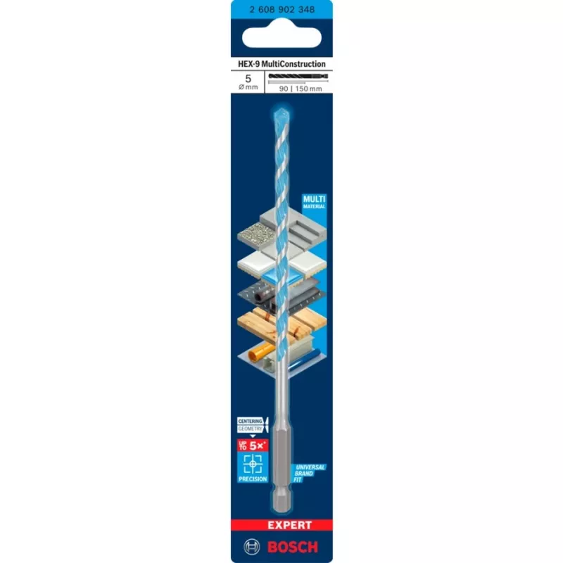 Wiertło do betonu Expert HEX-9 Multi Construction O 5 mm 1 szt. (2608902348)