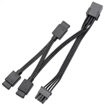 Kabel rozdzielacza sygnału ek water blocks EK-Loop OmniLink D-RGB 10 cm czarny, rozdzielacz D-RGB 1-do-2