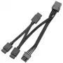 Kabel rozdzielacza sygnału ek water blocks EK-Loop OmniLink D-RGB 10 cm czarny, rozdzielacz D-RGB 1-do-2
