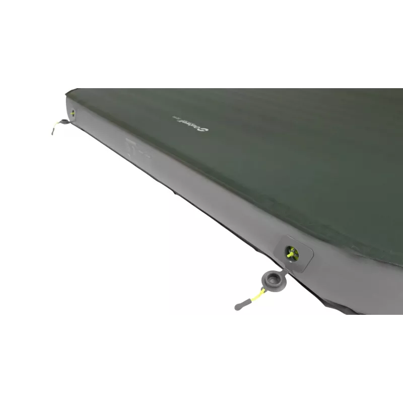 Podwójny materac powietrzny Outwell 400146 — 1350×2030×100 mm, poliester, zielono-szary