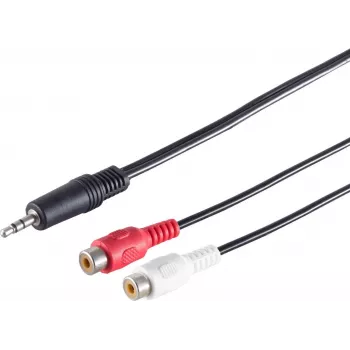 Kabel audio ShiverPeaks 30771-1.5 — stereofoniczny 3,5 mm do 2 RCA (1,5 m)