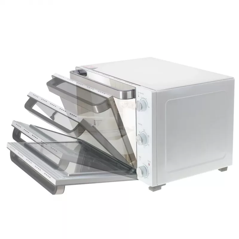 Elektryczny piekarnik stołowy Adler AD 6027, pojemność 48 L, 1800 W, biały