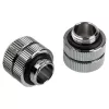 Bitspower Touchaqua Link Adapter żeński G1/4 cala AG do Link Tube regulowany 16-22mm - 2 szt., srebrny