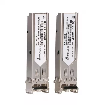 Moduł SFP Extralink 1,25 Gb/s LC/UPC 850 nm 550 m wielomodowy (zestaw 2 szt.)