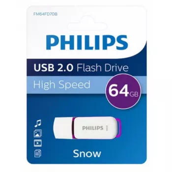 Philips FM64FD70B pamięć USB 64 GB USB Type-A 2.0 fioletowy, biały