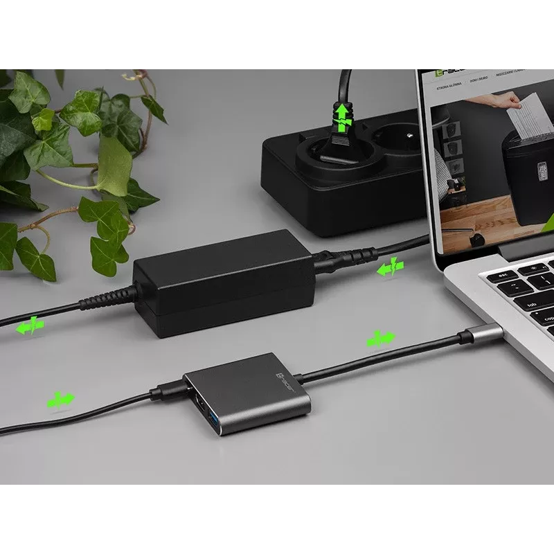 Adapter A-1, USB-C HDMI 4K, USB 3.0, PD 100W