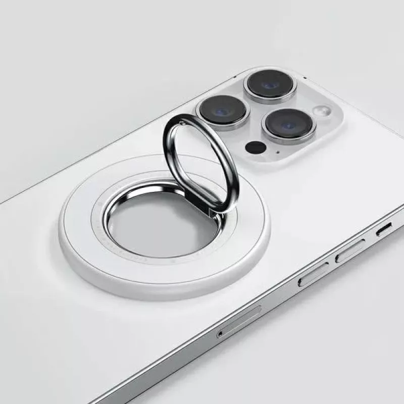 Dwustronny magnetyczny pierścień uchwyt SODI BM-350 biały kompatybilny z MagSafe