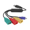DeLock USB2.0 zewnętrzny 4-portowy koncentrator kablowy - Hub - 4 x USB2.0 - Desktop (61724)