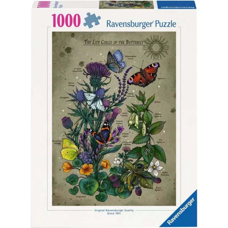 Puzzle Ravensburger Koło życia motyla 1000 elementów